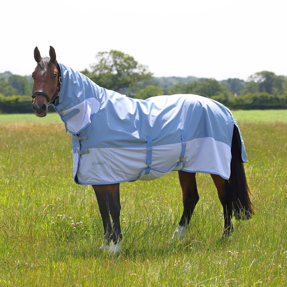 Shires Tempest Original Waterproof Fly Rug Pale Blue
