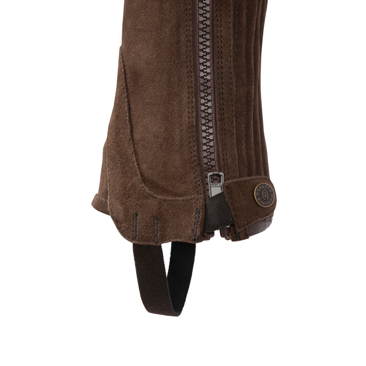Shires Moretta Suede Half Chaps Adult Brown