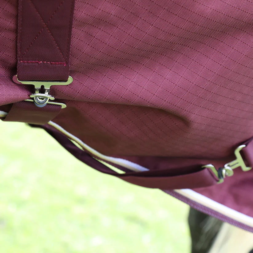 Shires Highlander Plus 100g Combo Turnout Rug Maroon