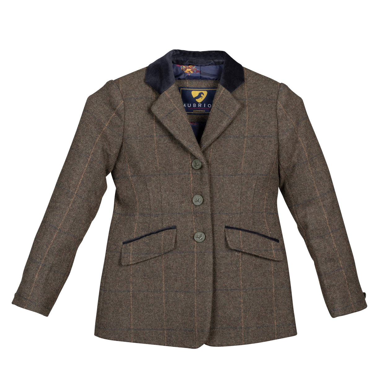 Shires Aubrion Childs Saratoga Jacket Green Check