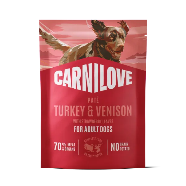 Carnilove Dog - Pouch Turkey & Venison with Strawberry Leaves 300g