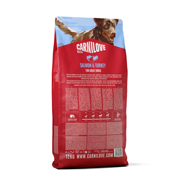 Carnilove Dog - Active Salmon & Turkey Adult 12kg