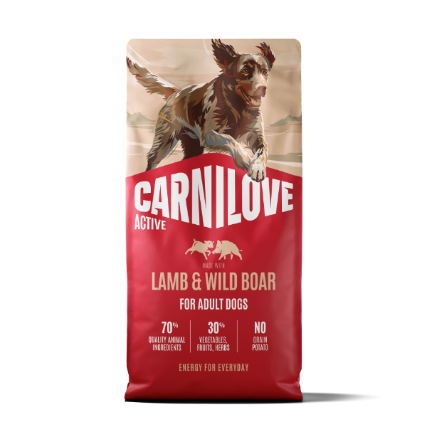 Carnilove Dog - Active Lamb & Wild Boar Adult 12kg