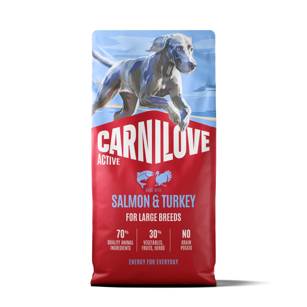 Carnilove Dog - Active Salmon & Turkey Large Breed 4kg
