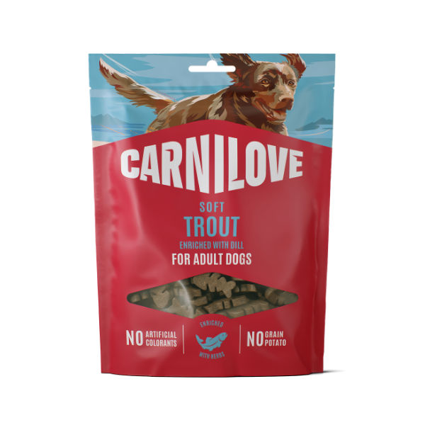 Carnilove Trout Enriched With Dill Soft Dog Treats 200g