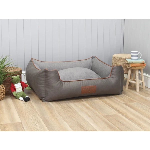 George Barclay Beckley Orthopaedic Walled Bed Anthracite/Ash Large
