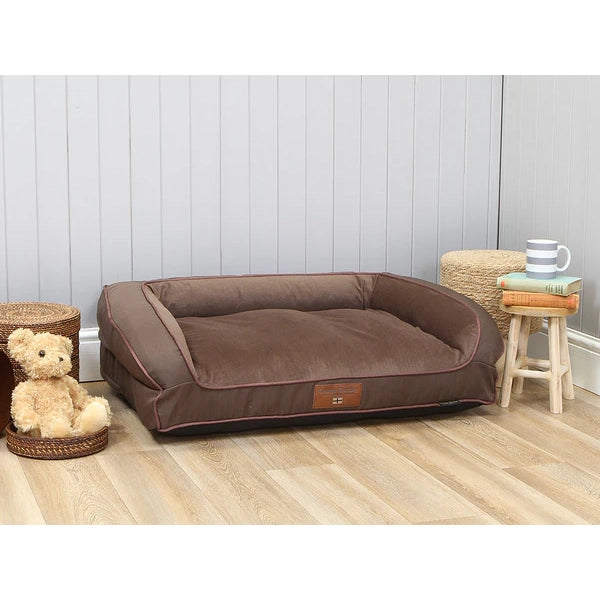 George Barclay Savile Orthopaedic Sofa Bed Tanners Brown Medium