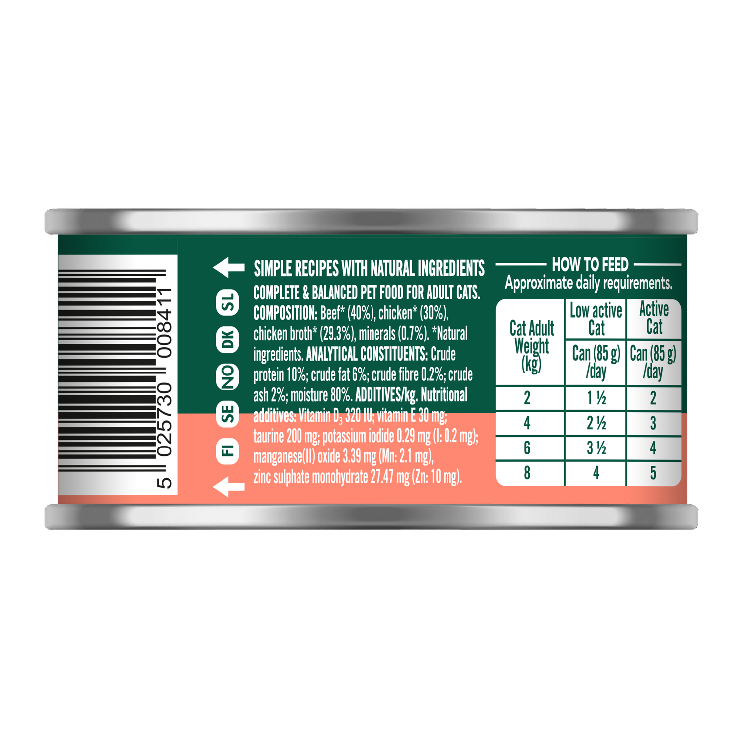 Natures Menu Cat - Can Adult Beef & Chicken 85g