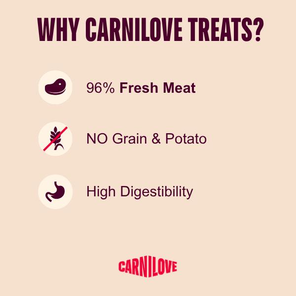 Carnilove Dog - Freeze Dried Raw Treats Turkey & Venison 60g