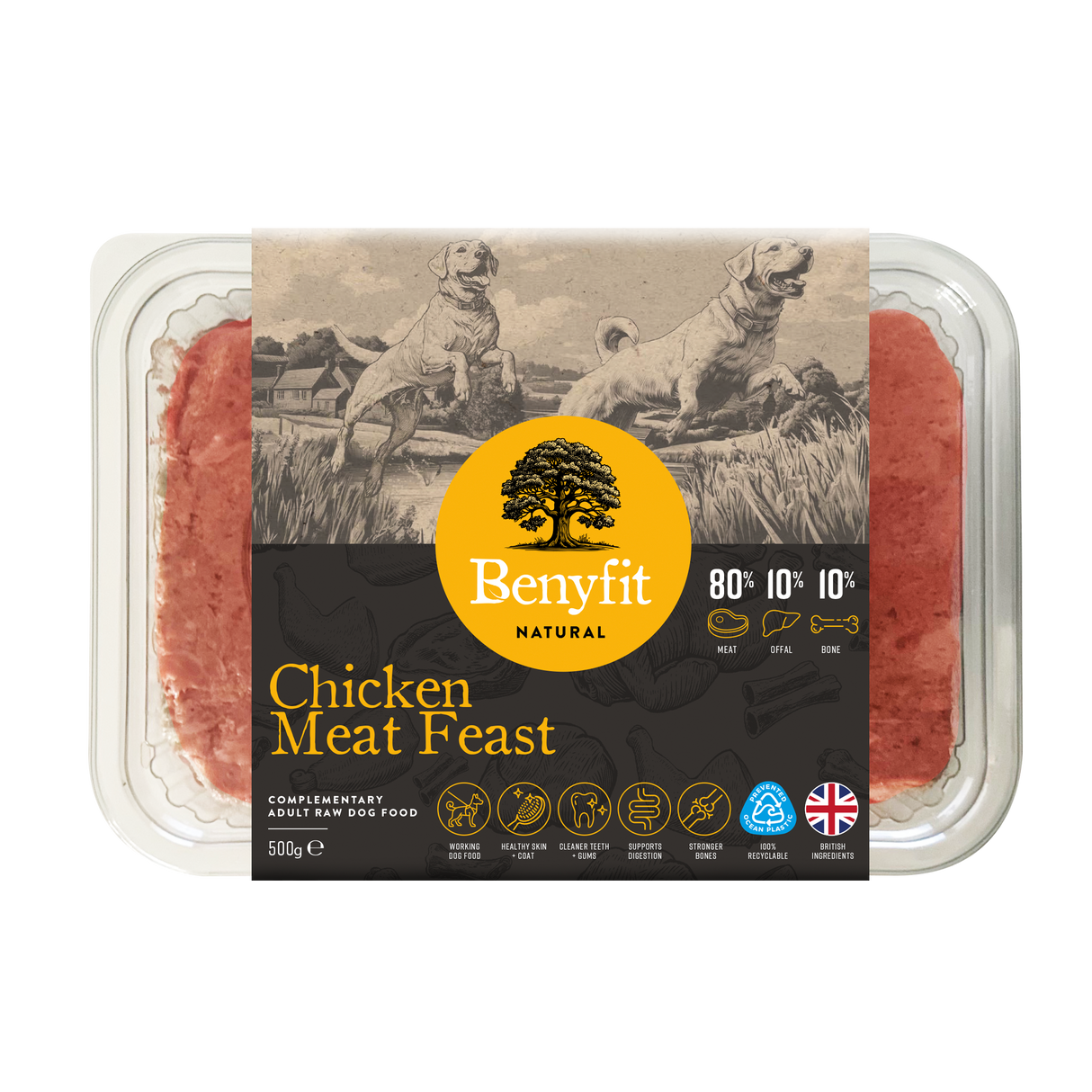 Benyfit Natural Chicken Meat Feast 80.10.10 500g