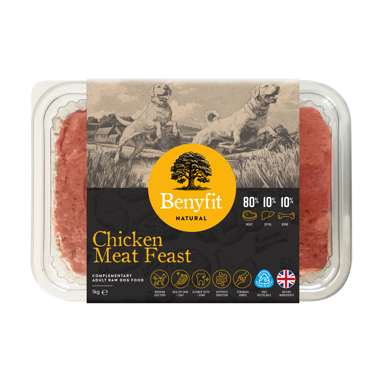 Benyfit Natural Chicken Meat Feast 80.10.10 1kg