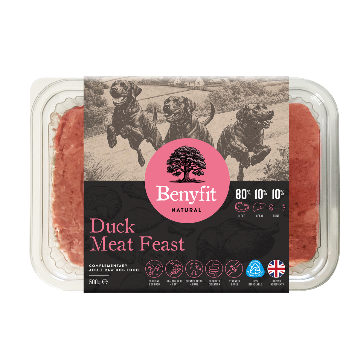 Benyfit Natural Duck Meat Feast 80.10.10 500g