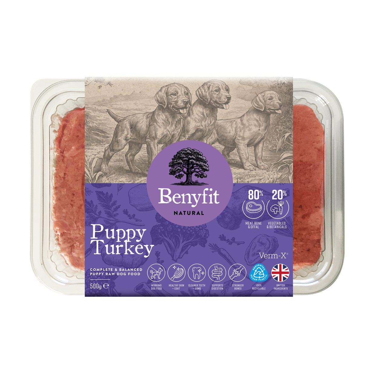 Benyfit Natural Puppy Turkey 500g
