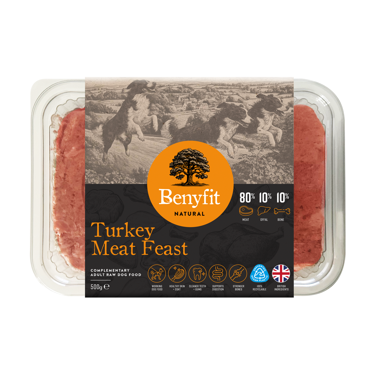 Benyfit Natural Turkey Meat Feast 80.10.10 500g