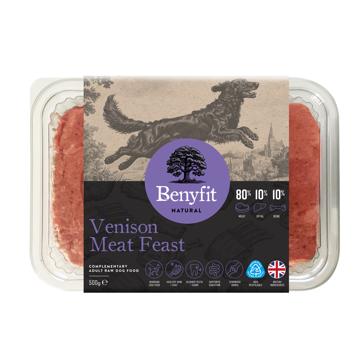 Benyfit Natural Venison Meat Feast 80.10.10 500g