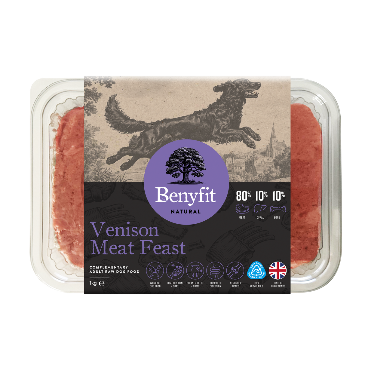 Benyfit Natural Venison Meat Feast 80.10.10 1kg