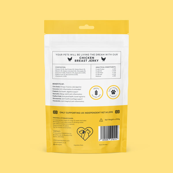 Bros Pets Chicken Breast Jerky 100g