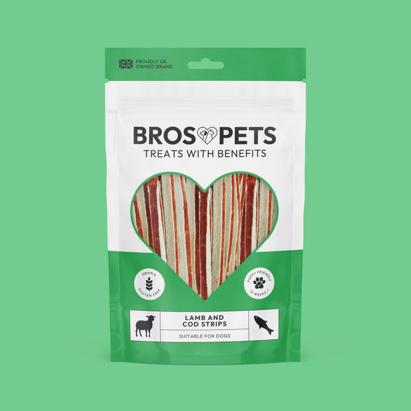 Bros Pets Lamb & Cod Strips 100g