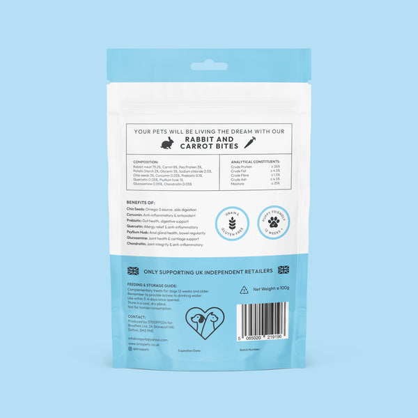 Bros Pets Rabbit & Carrot Bites 100g