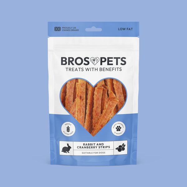Bros Pets Rabbit & Cranberry Strips 100g
