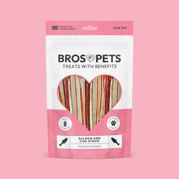 Bros Pets Salmon & Cod Strips 100g