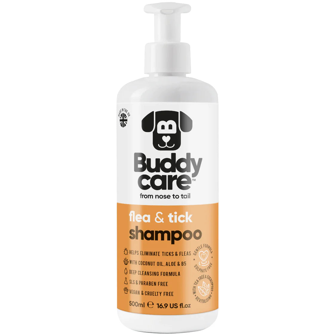 Buddy Care Flea & Tick Shampoo 500ml