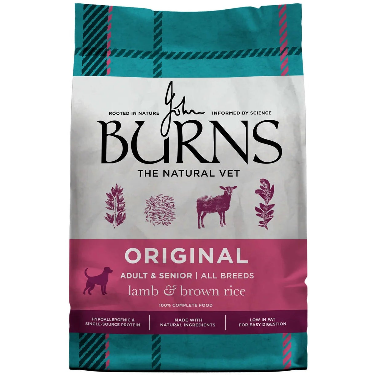 Burns Dog - Adult & Senior Original Lamb & Brown Rice 14kg