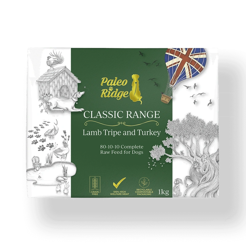 Paleo Ridge Classic Lamb Tripe & Turkey 1kg