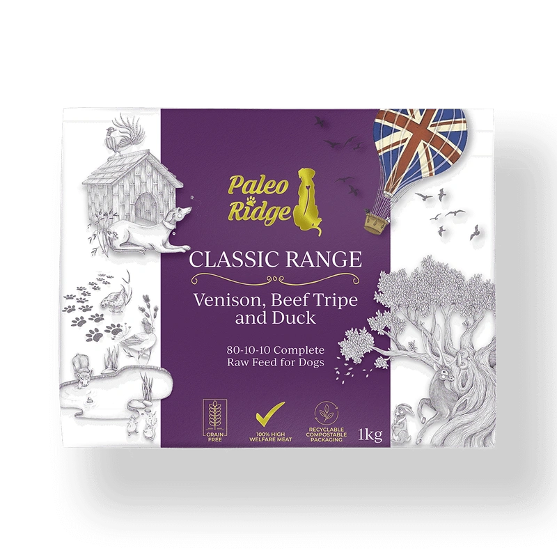 Paleo Ridge Classic Venison, Beef Tripe & Duck 1kg