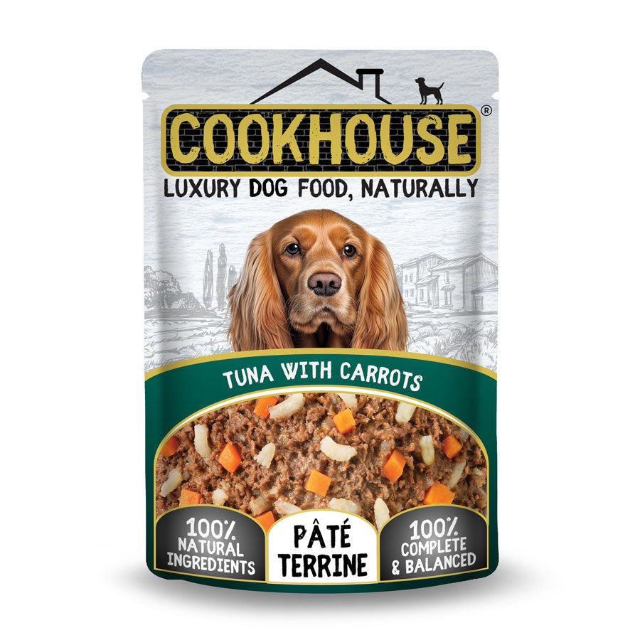 Cookhouse Dog Pouch Tuna With Carrots Terrine 100g
