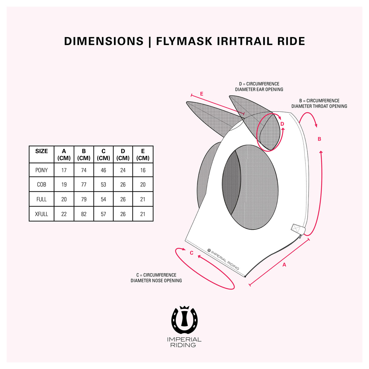 Imperial Riding Flymask IRHTrail Ride Unicorn