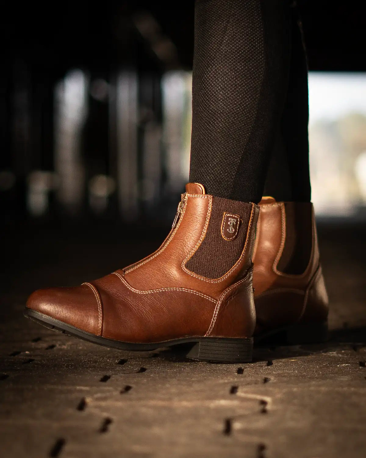 Tredstep Ireland Donatello III Front Zip Paddock Boot Brown