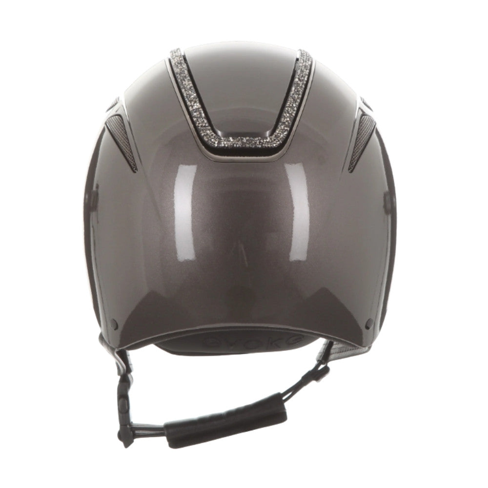 Evoke Callisto Wide Peak Metallic Graphite/Marcasite Crystal Frame