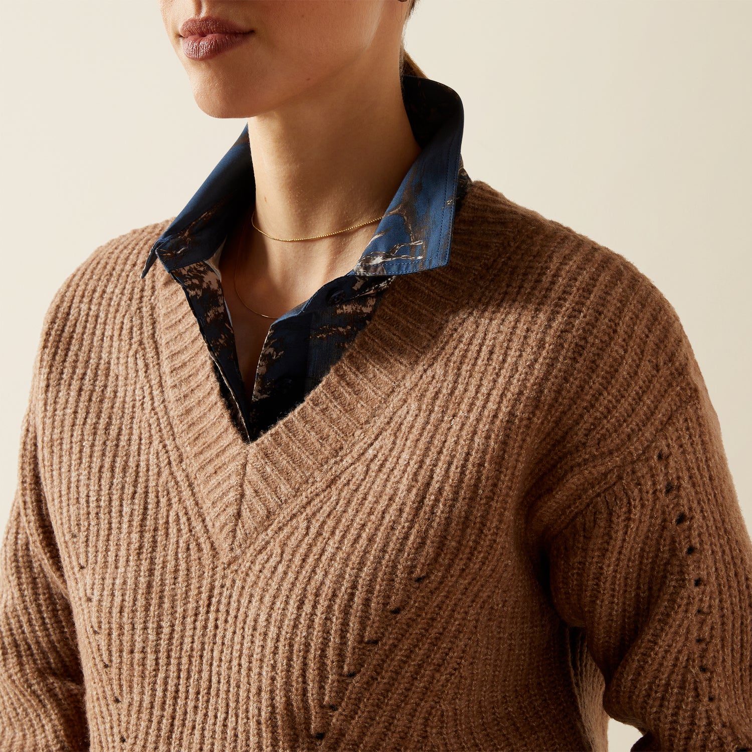 Ariat Womens Blaydon Sweater Woodsmoke Heather