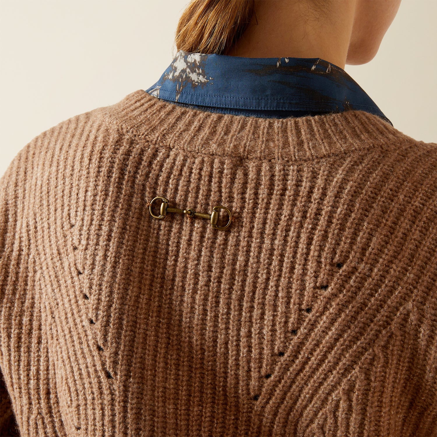 Ariat Womens Blaydon Sweater Woodsmoke Heather