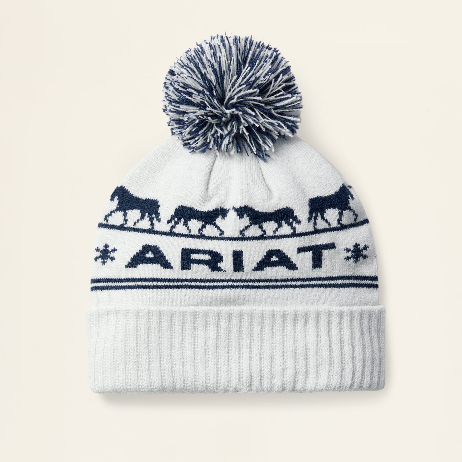 Ariat Womens Apres Ski Beanie Off White