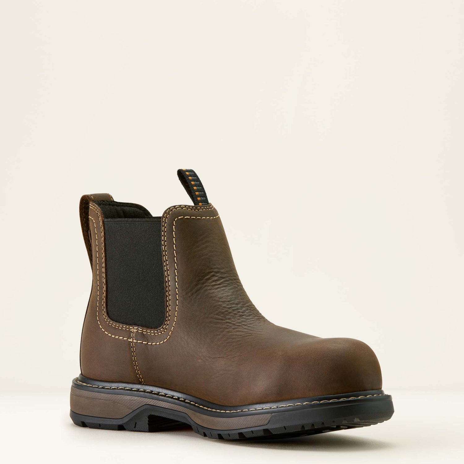 Ariat Womens Riverter Chelsea H20 Composite Toe Work Boot Dark Brown
