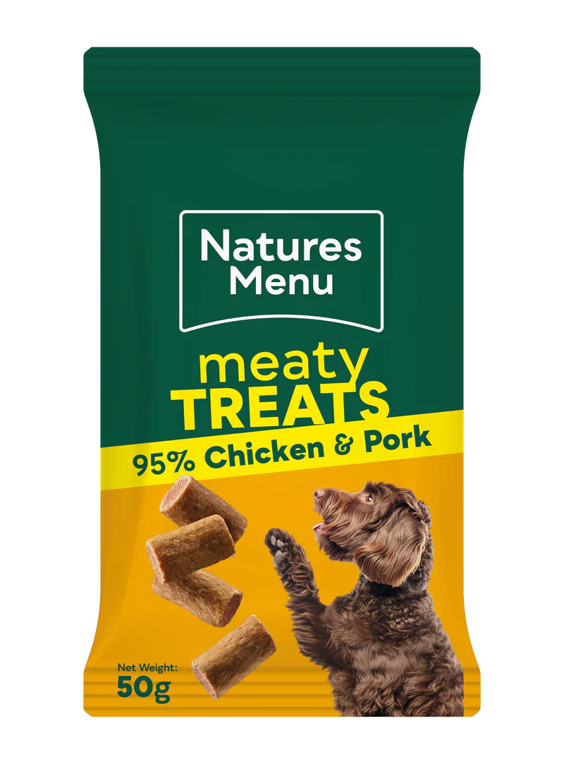 Natures Menu Dog - Meaty Treats Chicken & Pork 50g