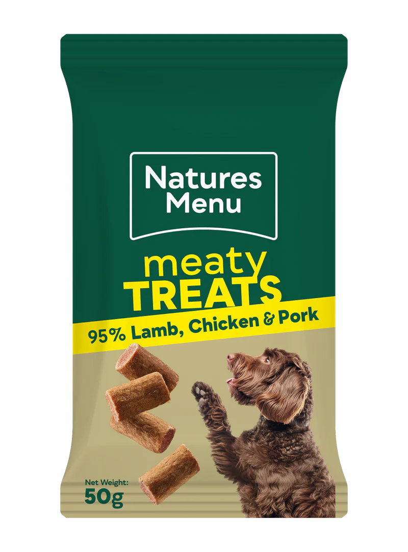 Natures Menu Dog - Meaty Treats Lamb, Chicken & Pork 50g