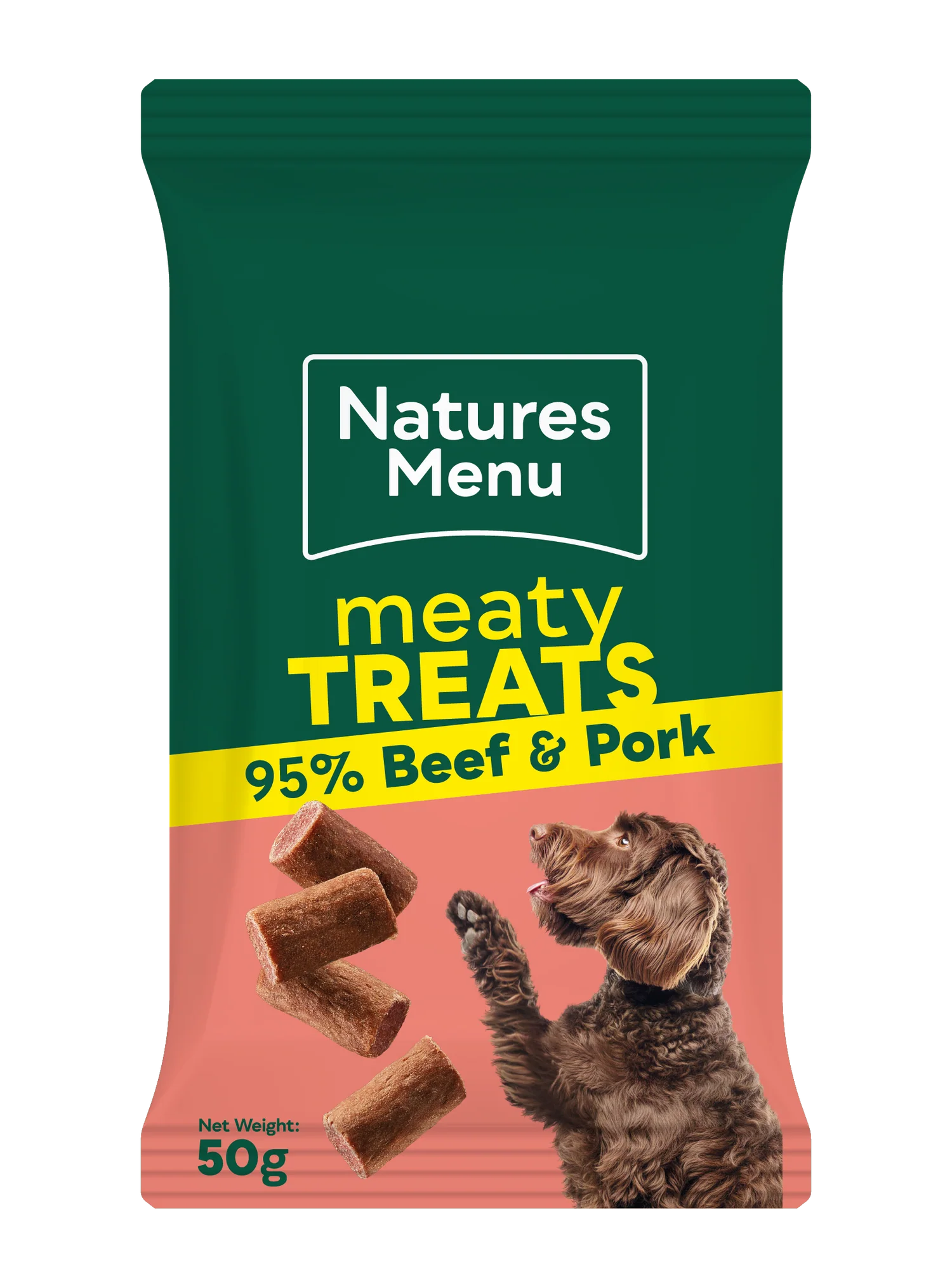 Natures Menu Dog - Meaty Treats Beef & Pork 50g