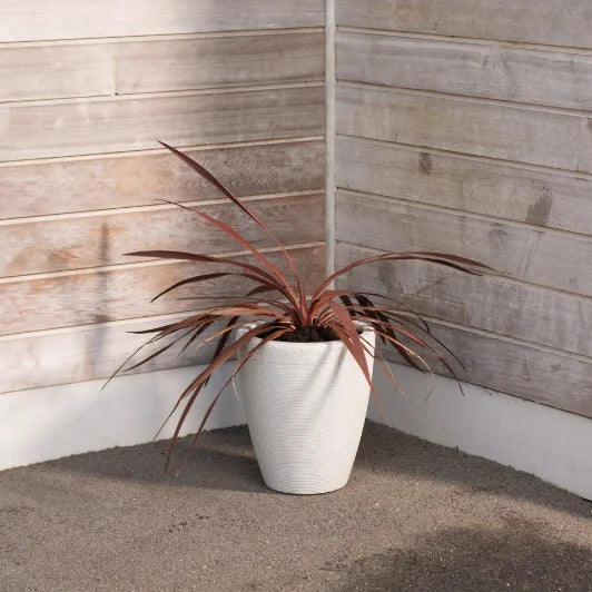 Strata Amesbury Small Tapered Round Planter Stone