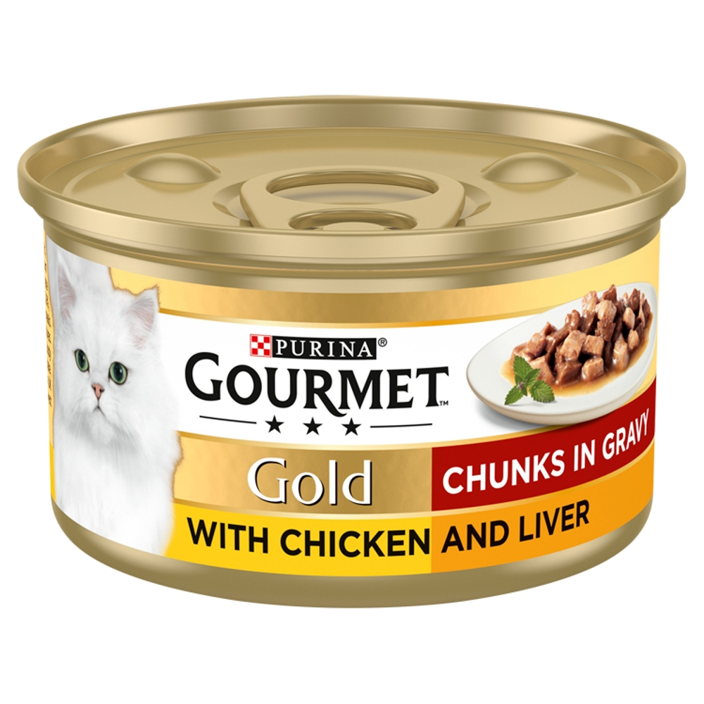 Gourmet Gold Chunks in Gravy Chicken and Liver 85g