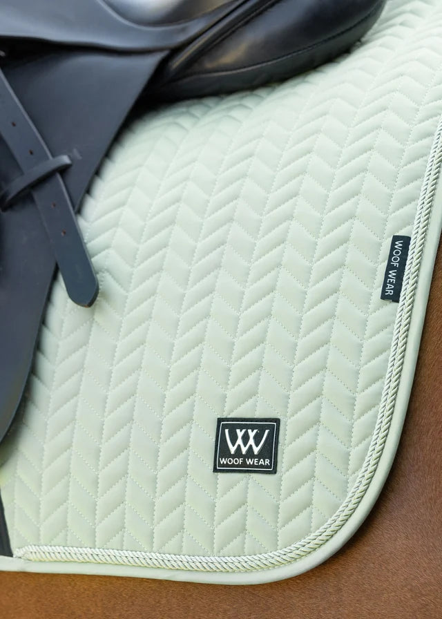 Woof Wear Herringbone Saddle Pad DR Sage Full