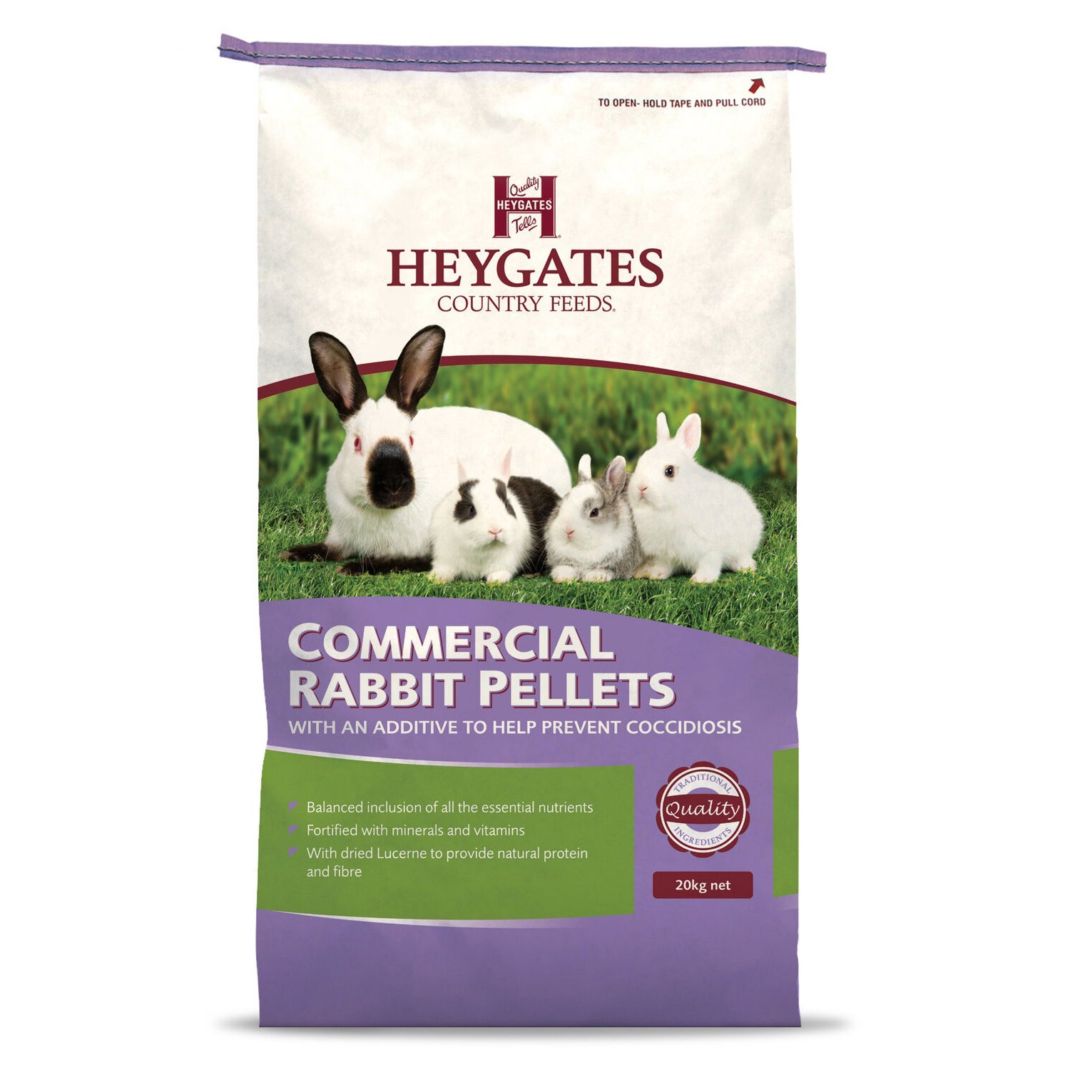 Heygates Commercial Rabbit Pellets with Coccidiostat 20kg