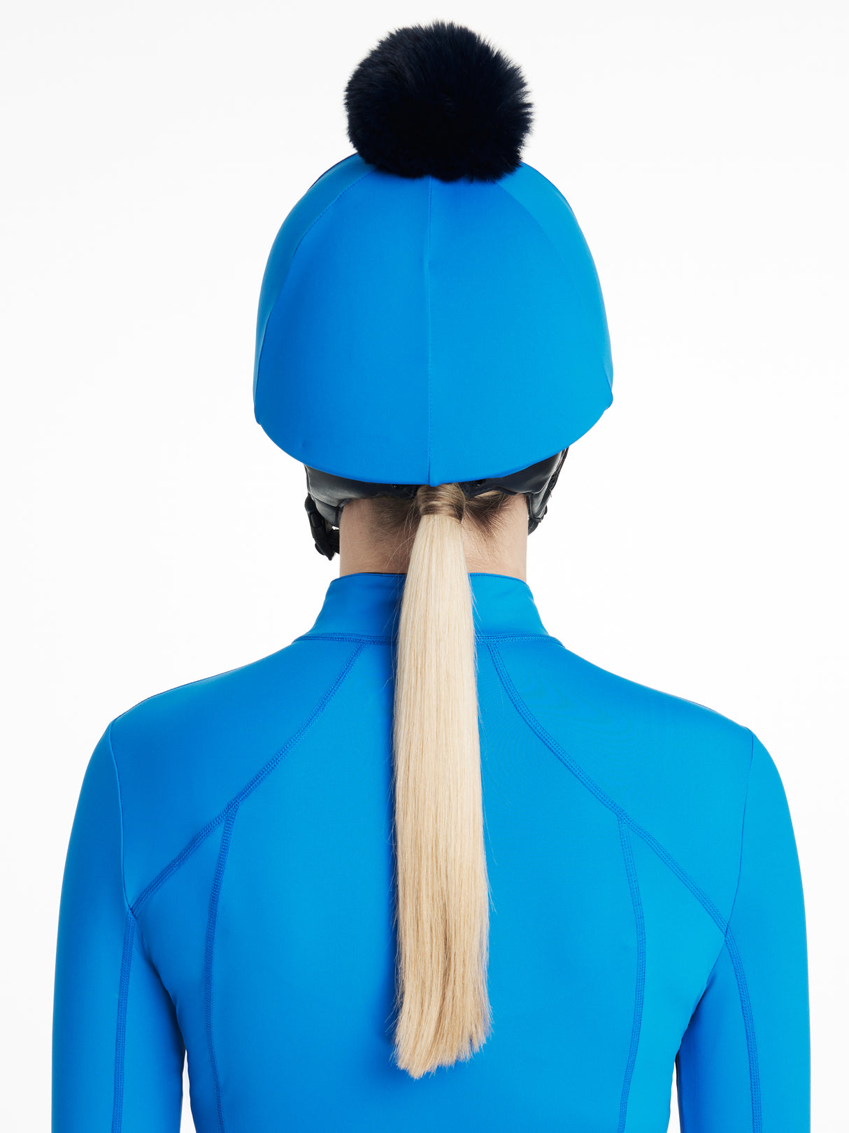 Le Mieux Classique Pom Hat Silk Benetton Blue