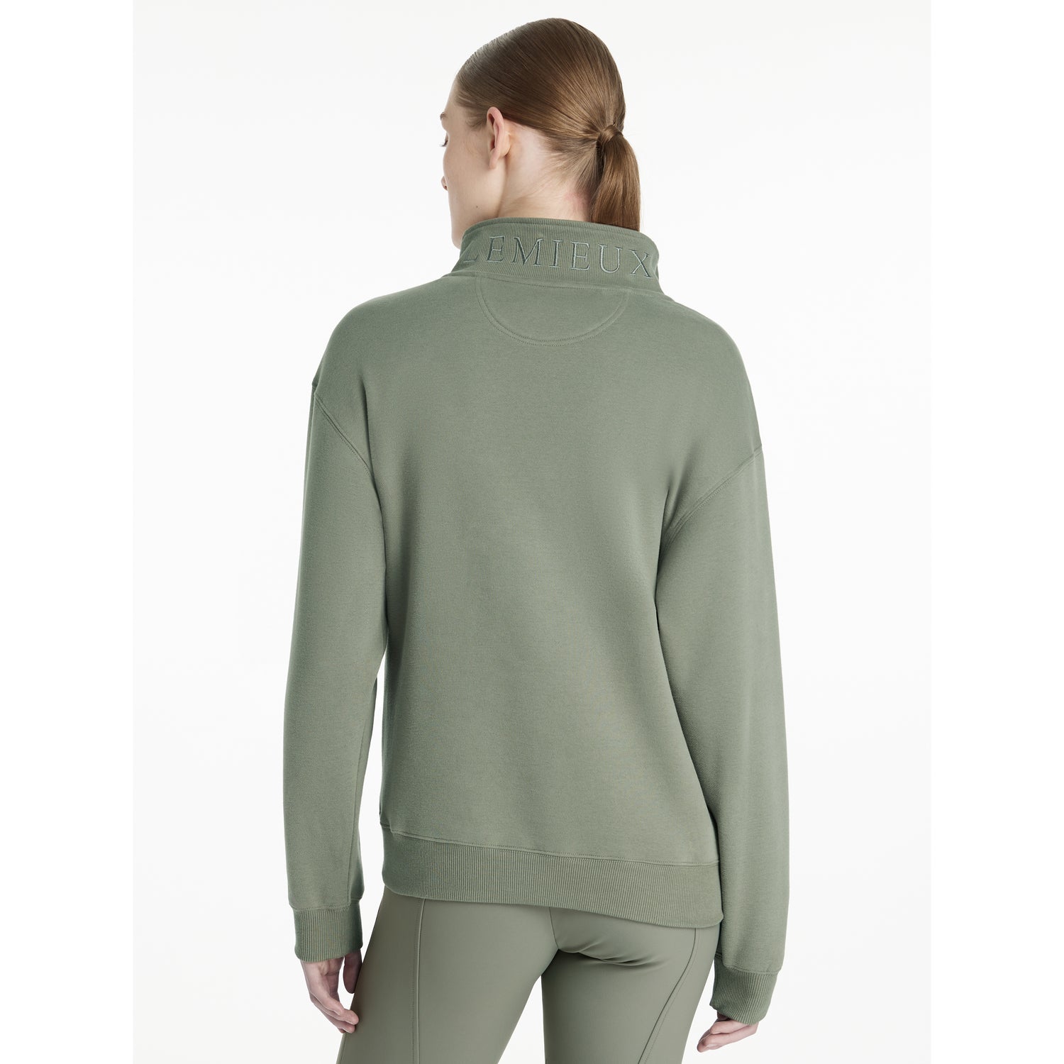 Le Mieux Keira Quarter Zip Sweat Rosemary