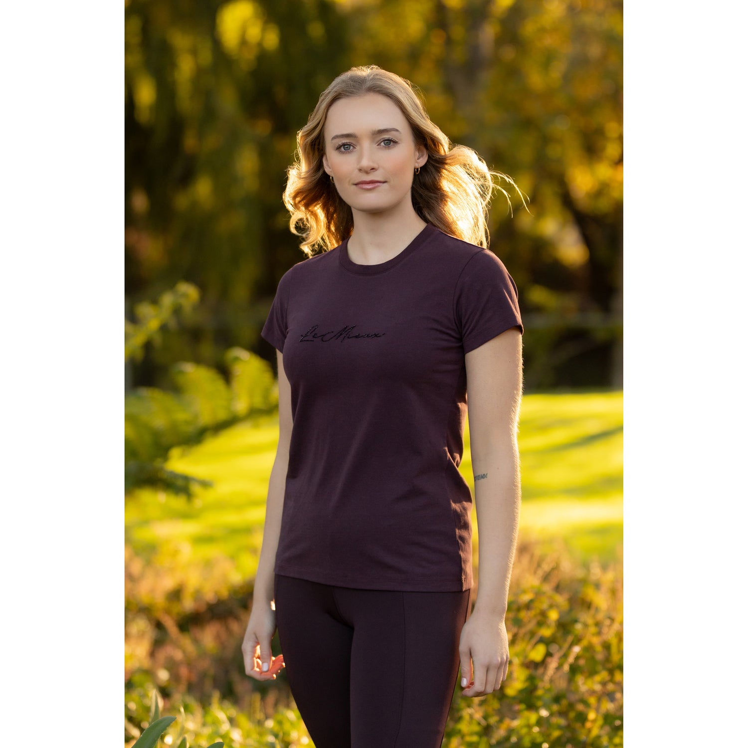 Le Mieux Classique Sparkle T-Shirt Damson
