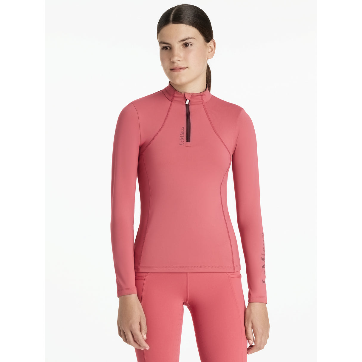 Le Mieux Young Rider Classique Base Layer Cranberry