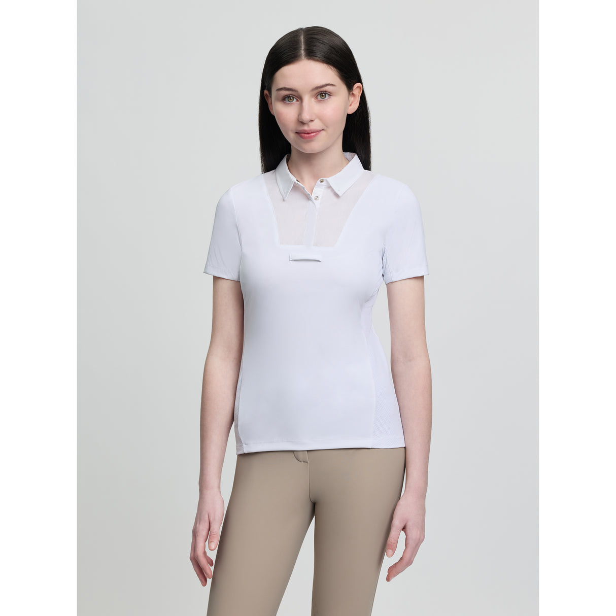 Le Mieux Junior Short Sleeve Primrose Show Shirt White