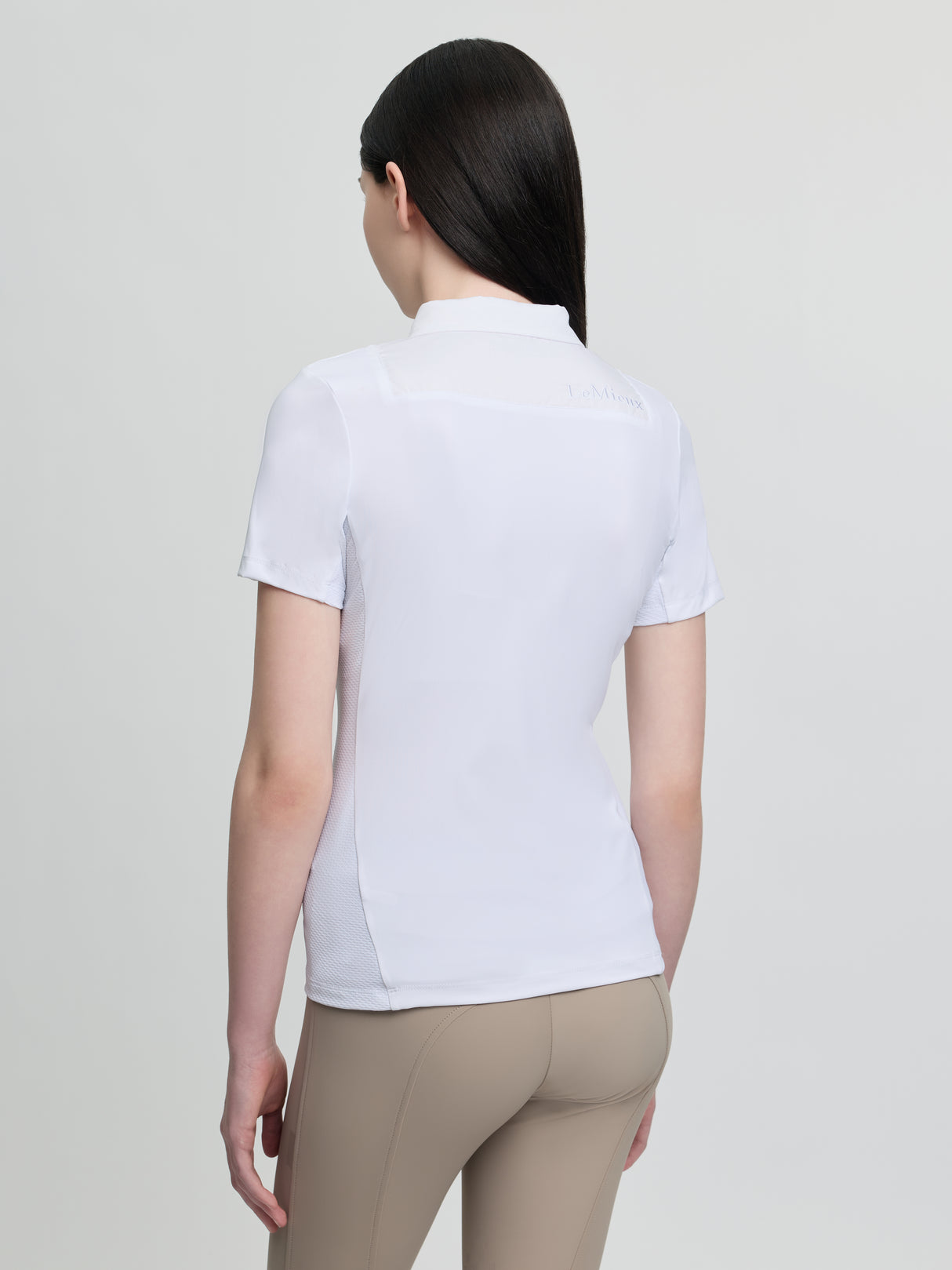Le Mieux Junior Short Sleeve Primrose Show Shirt White